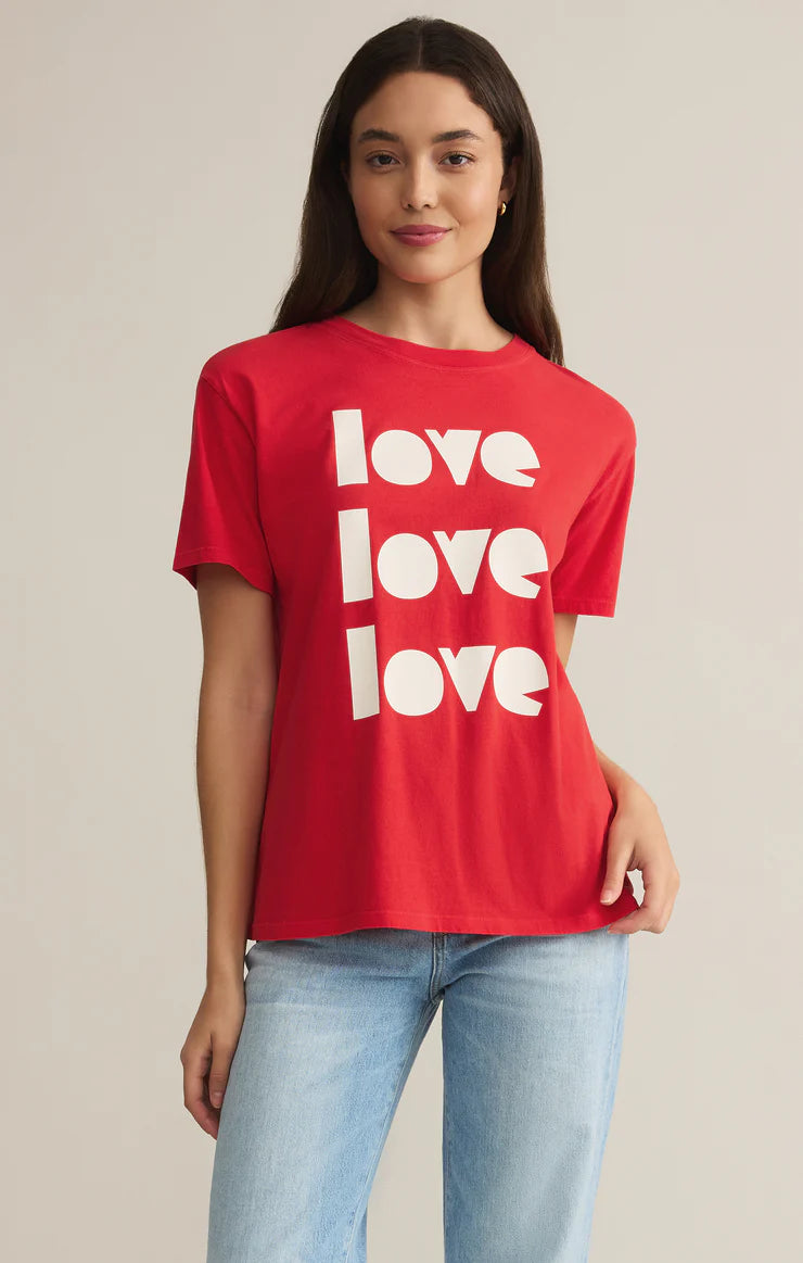 Z Supply love Red Tee