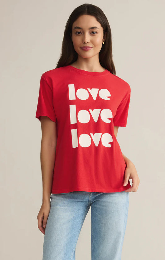 Z Supply love Red Tee