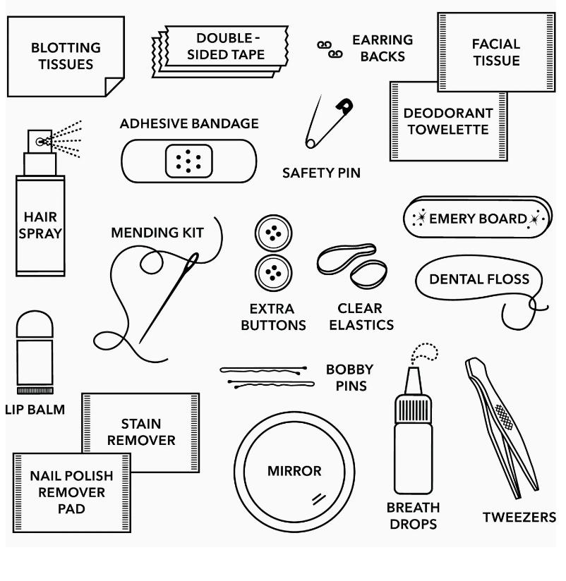 Pinch Basketweave Skinny Minimergency Kit