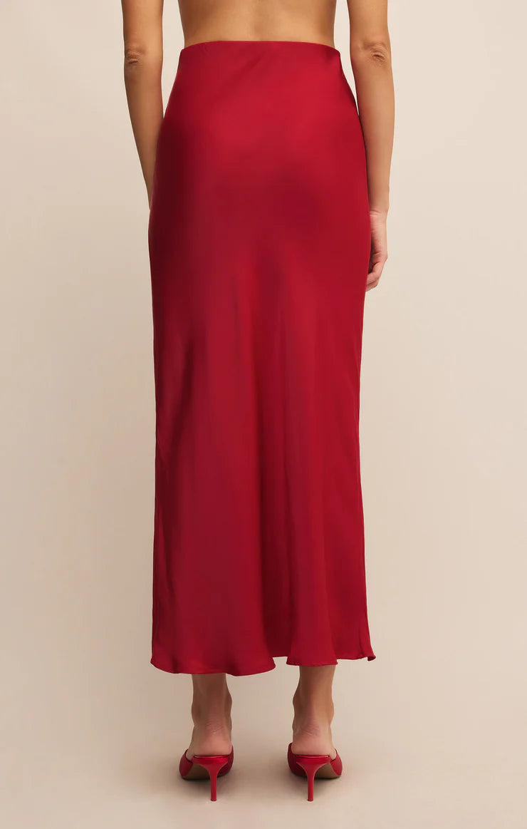 Z Supply Sheen Haute Red Skirt