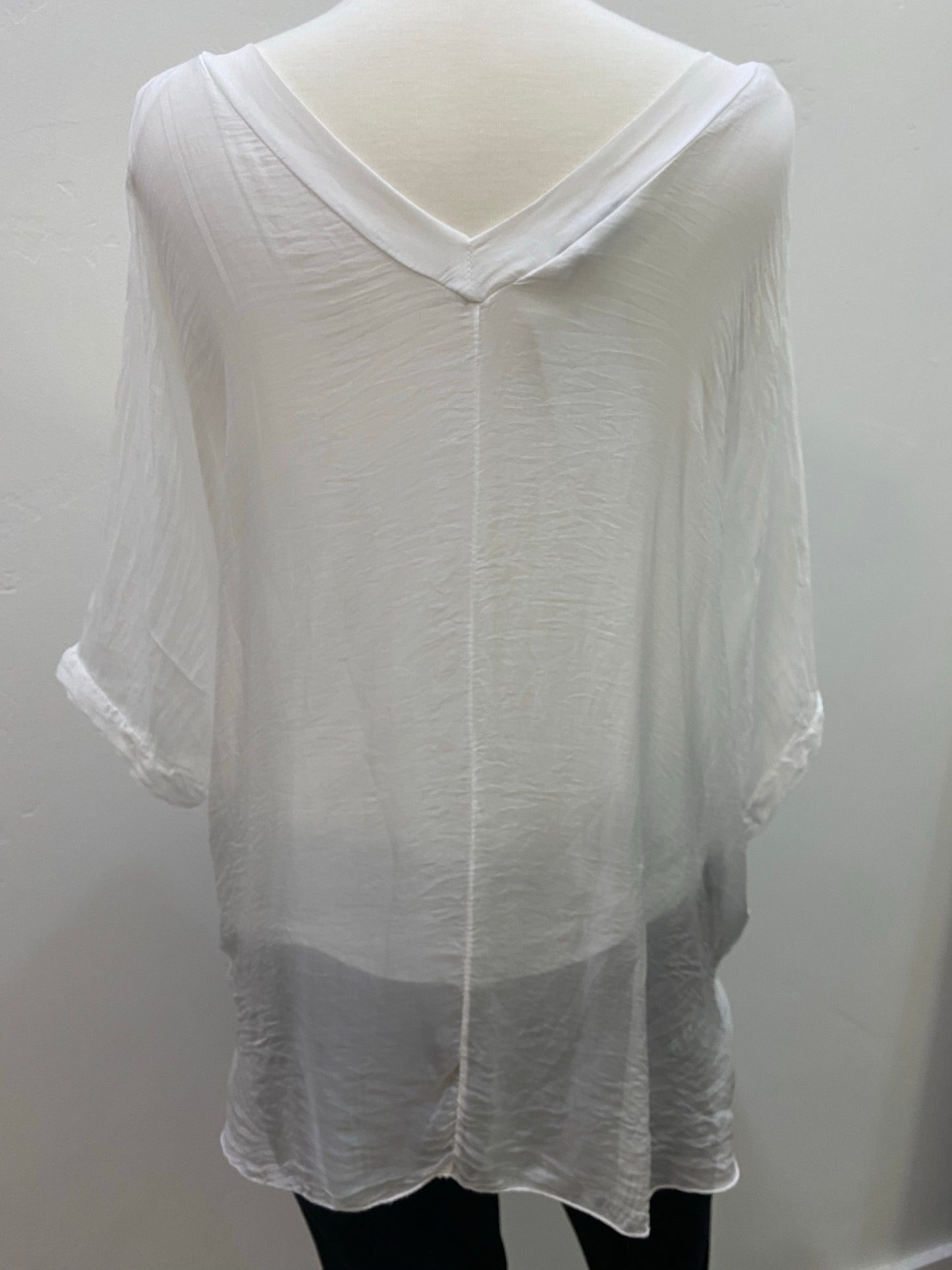 Karamel Tiered V Nk Slv Blouse