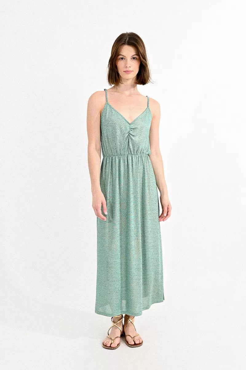 Molly B Teal Shimmer Dress