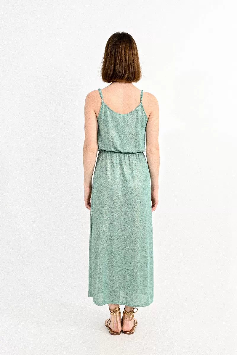 Molly B Teal Shimmer Dress