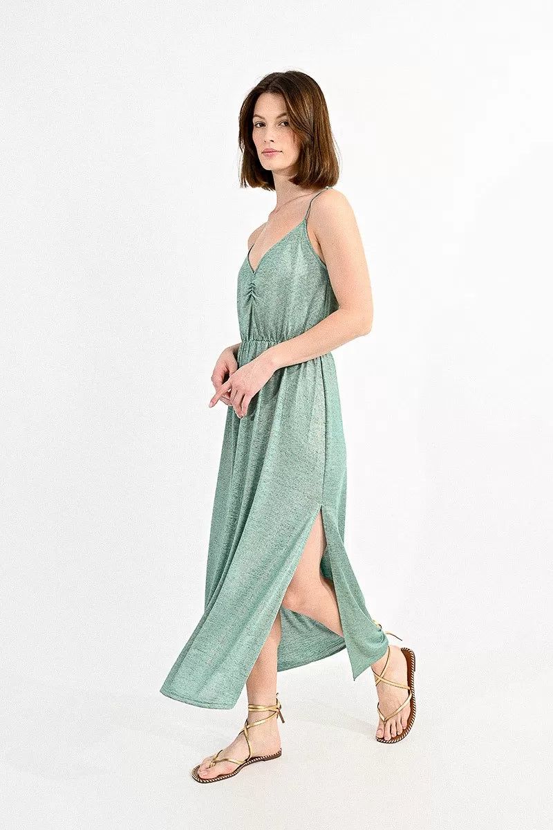 Molly B Teal Shimmer Dress