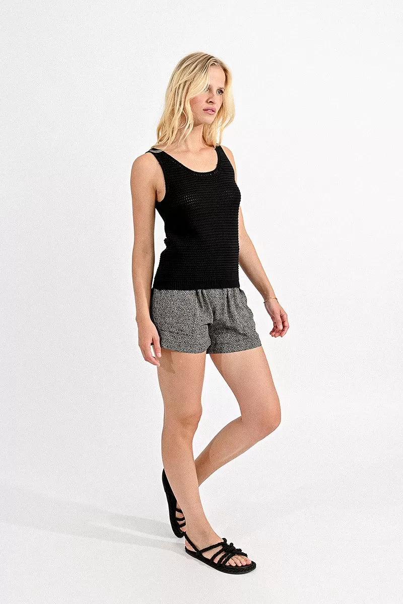 Molly B Blk Knit Top