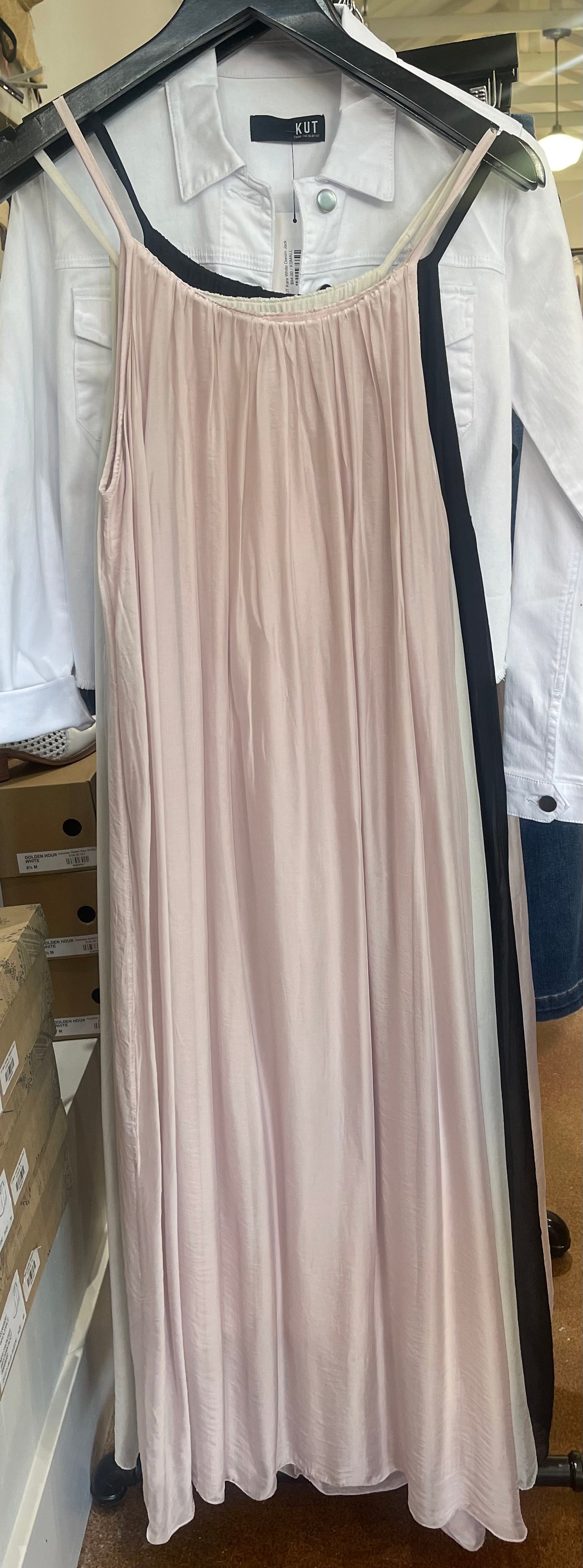 Karamel Double Lined Silk Dress