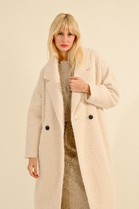 Molly B Ivory Maxi Coat