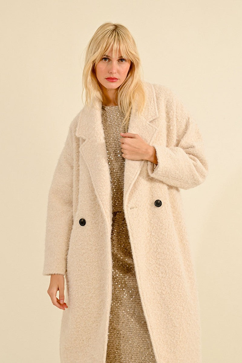 Molly B Ivory Maxi Coat