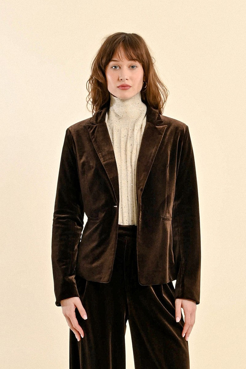 Molly B Soft Choco Blazer