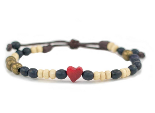 Tagua Heart Bracelet