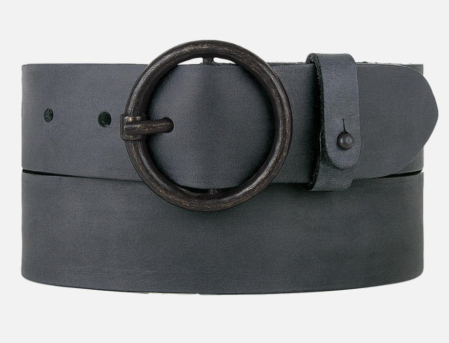 Black Circle Thick Belt