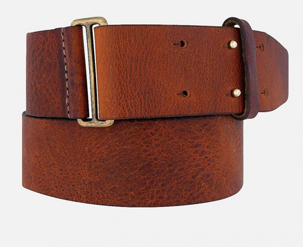 Vera Cognac Double Prong Belt