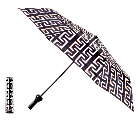 Vinrella Black Geometric Umbrella
