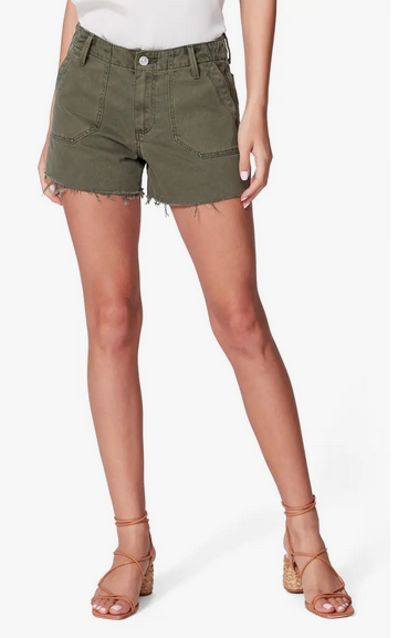 PAIGE Mayslie Green Utility Short