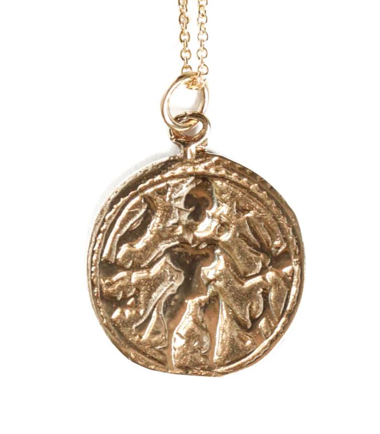 Julia S Warrior Goddess Coin Necklace