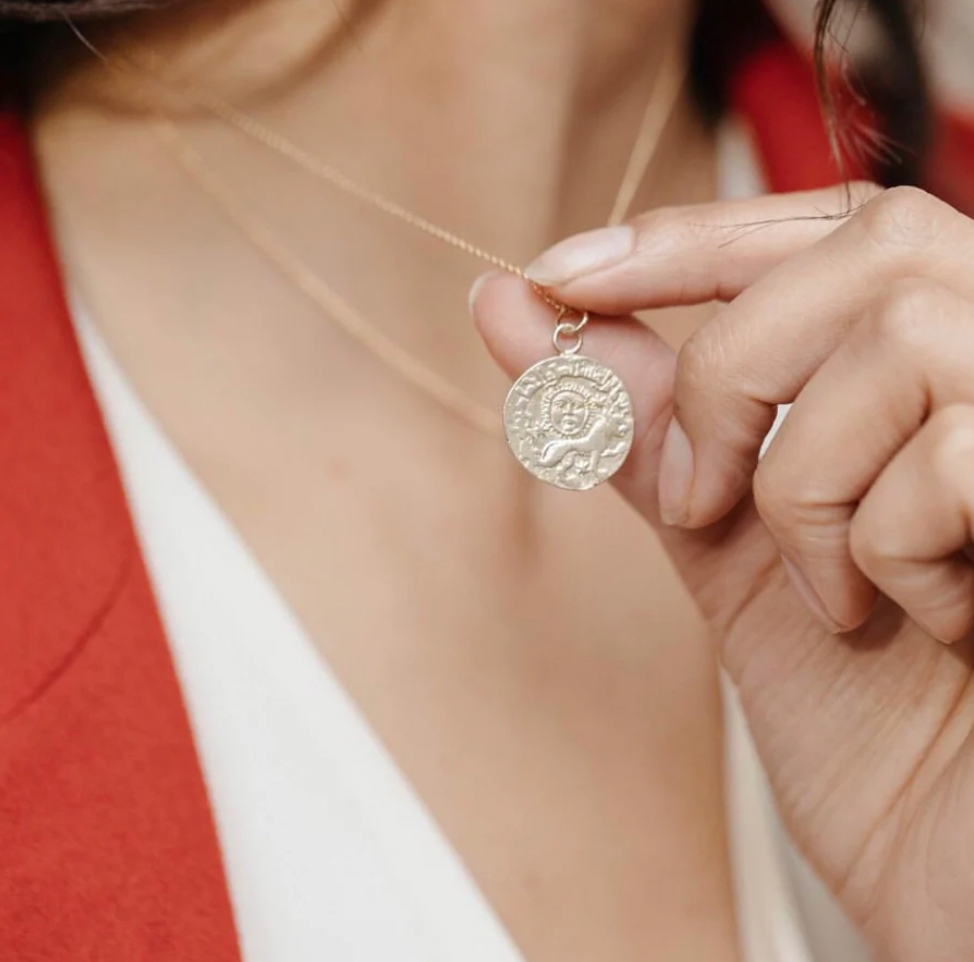 Julia S Warrior Goddess Coin Necklace
