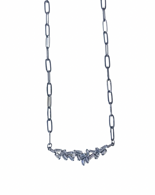 Market and King Crystal Cluster Necklace